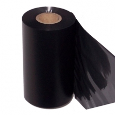 Ribbon 110 mm x 450 m in Cera Nero per Stampanti Industriali -Confezione da 10 rotoli-