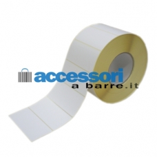 Etichette adesive in carta Vellum 90 x 65 mm per stampanti Industriali (Confezione da 4 rotoli)